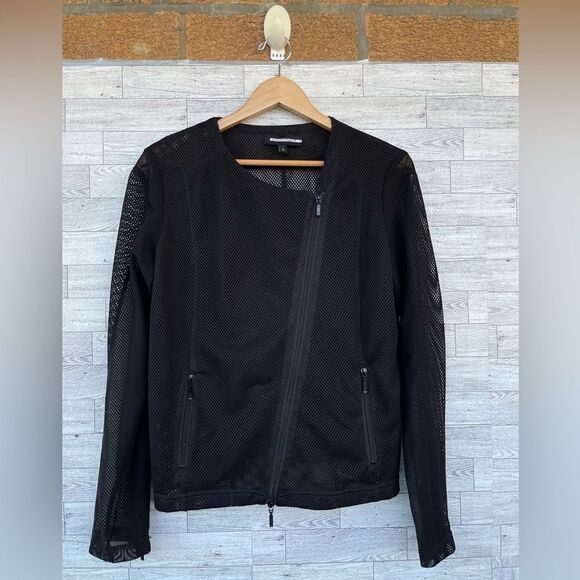ANATOMIE  black mesh motto jacket size large - Picture 1 of 9